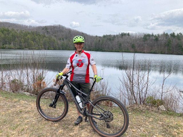 Mountain biking at Dupont State Forest.  Taken by Lake Julia