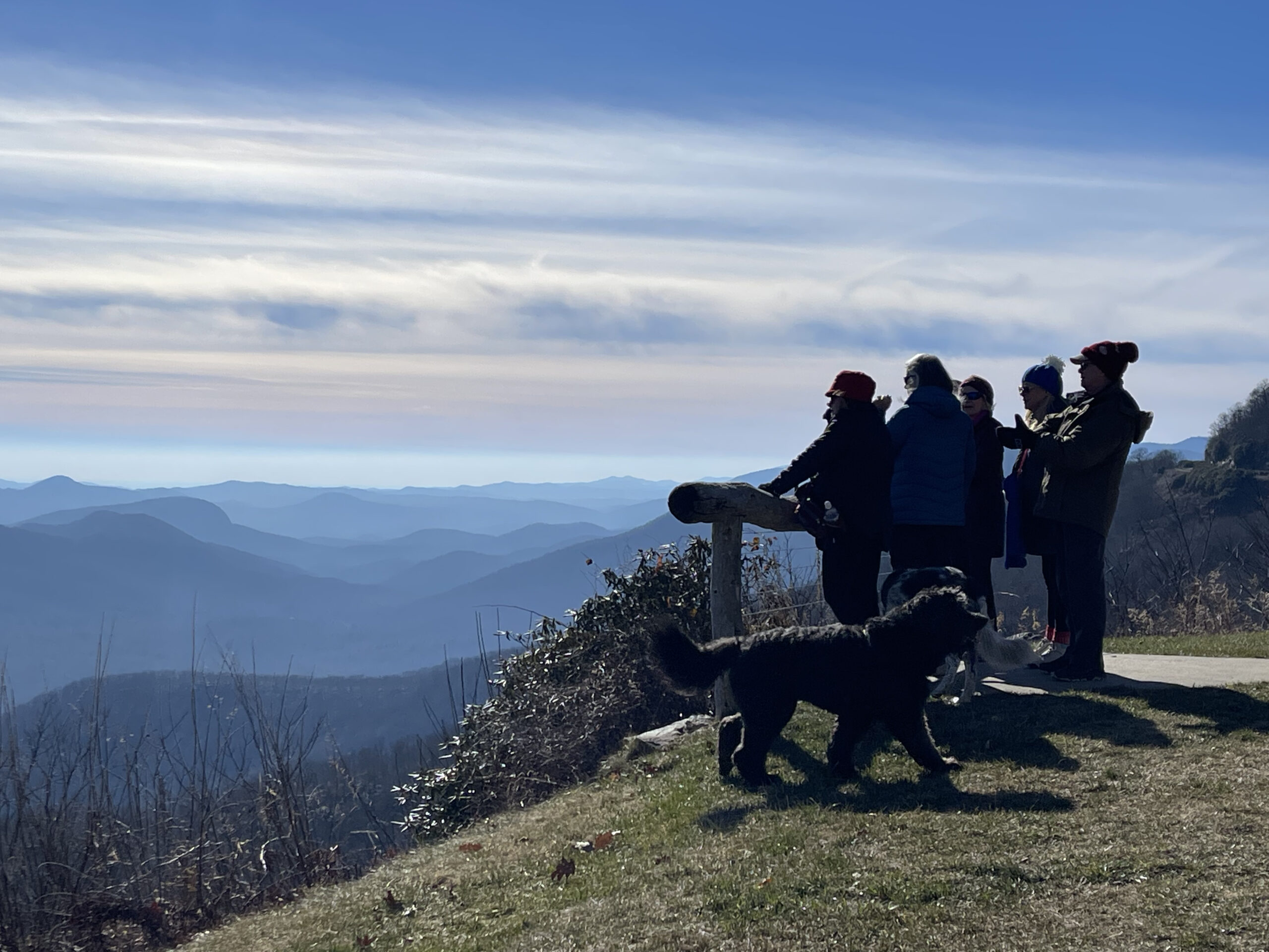 A view from the Blue Ridge Parkway in Transyvania County